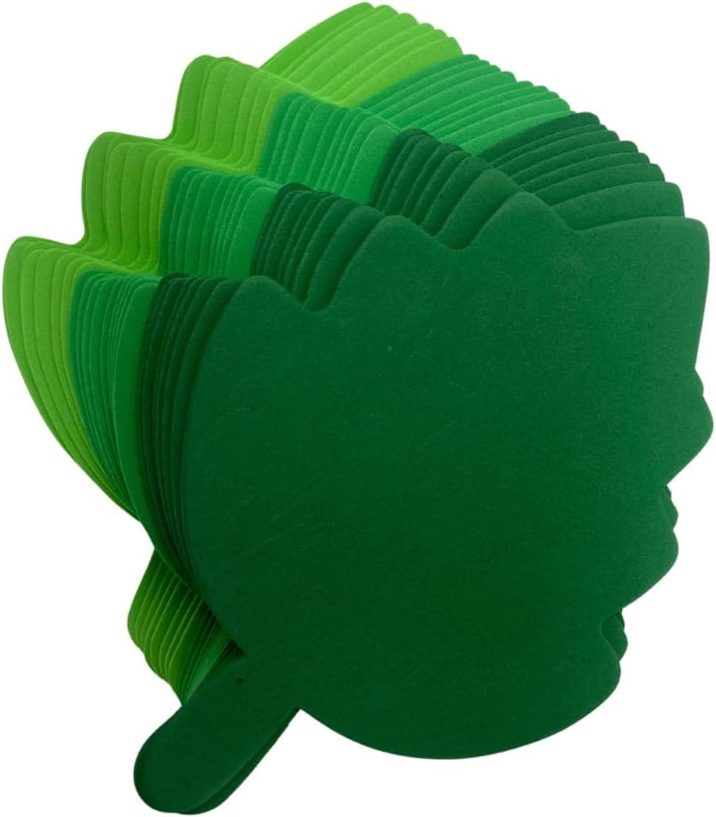 AoneFun Die Cut Leaves - Foam Leaves 24 Pcs Leaf Cutouts for Bulletin Board & Craft Projects Approx 6" Foam Leaves for Crafts Leaf Cut Outs Spring Crafts for Kids Caterpillar Craft Leaf - Image 1